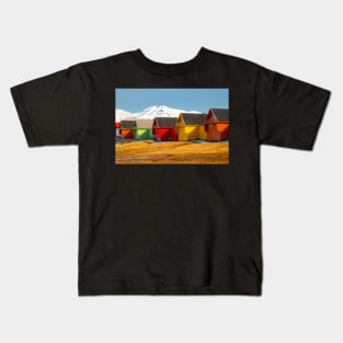 Colourful Houses in Longyearbyen, Arctic Svalbard Kids T-Shirt